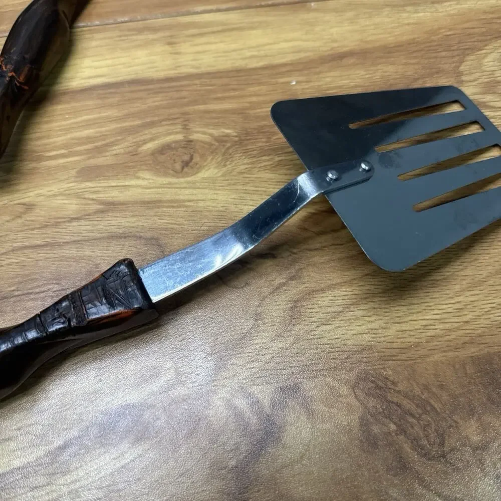 Cutco Vintage Stainless Steel Kitchen Utensil Brown Handles ~4 Pc Set